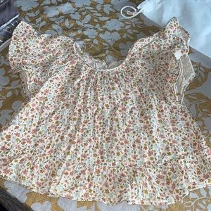 Girls rylee and cru butterfly sleeve top